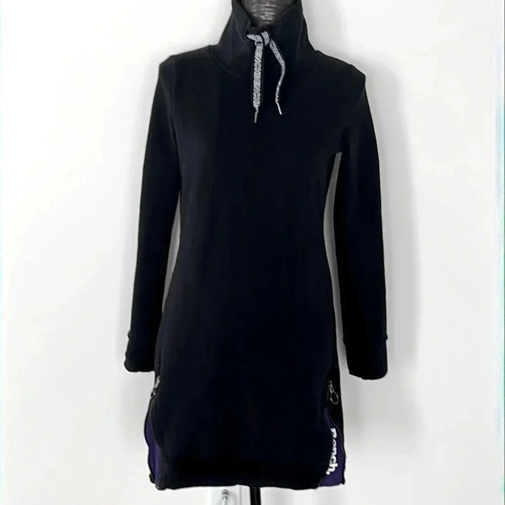 BENCH LONG DRESS BLACK SWEATER - Picture 1 of 15